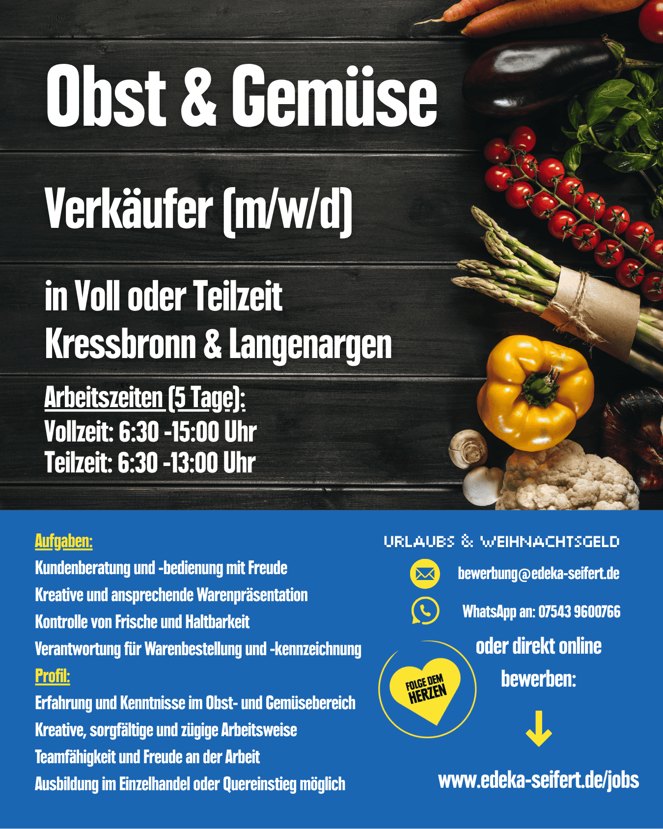 Obst und Gemüse Verkäufer (mwd)