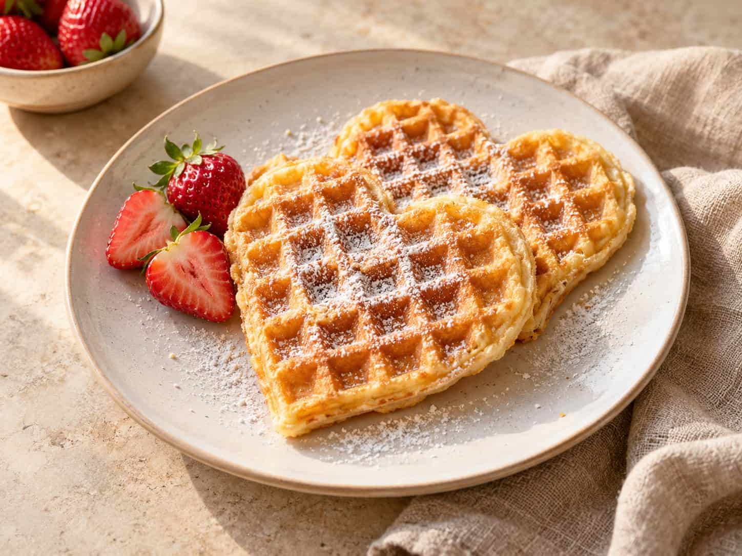 Knusprige Waffeln
